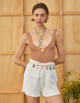 NEW leather and stone belt -Pre Order delivery end Oct - Cie Cie + Co