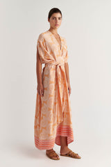 ZAKAR MAXI PEACH SEASHELL PRINT