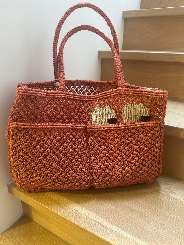 Harvey Peep-Eyes Bag - Peach