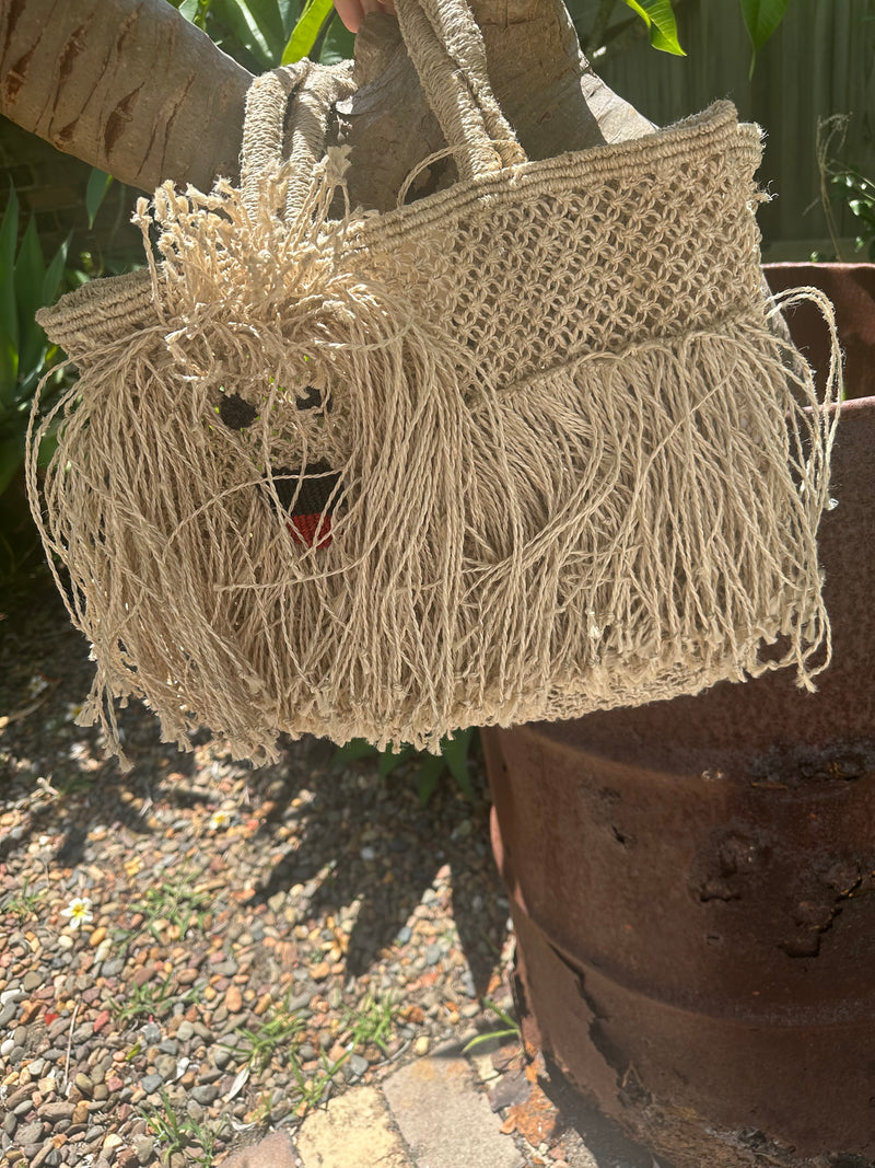 Small Jute Bag - Douglas The Dog