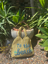 Drew Bag - To the Beach - Yellow, Natural