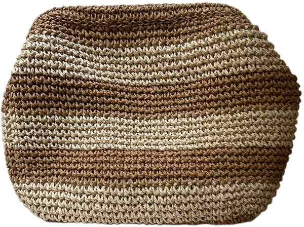 CIE CIE HANDWOVEN CLUTCH - TAN/BEIGE