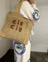 CIE CIE HANDWOVEN TOTE- TAN/BROWN