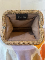 CIE CIE HANDWOVEN CLUTCH - TAN/BEIGE