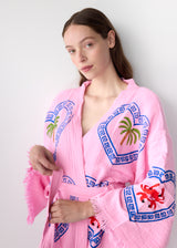 Orchid Bloom Midi Robe Palm Tree/ Sea Star - Just back in stock! Run, don’t walk