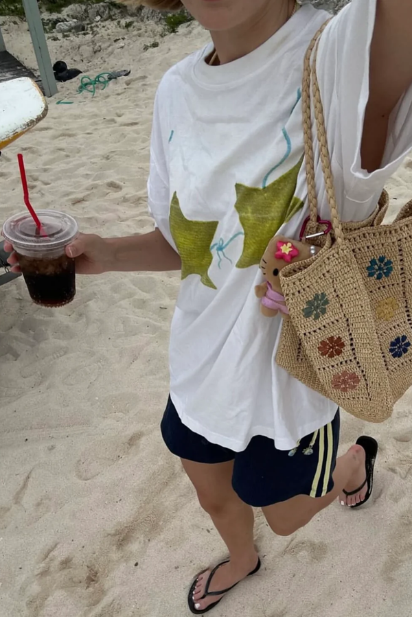 Star kini Over Size Drop Shoulder Tee