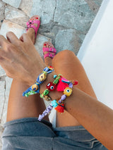 Ocean Vibes Bandana scarf Bracelets with eyes: Blue