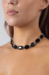 SHINE BRIGHT STACKABLE NECKLACE - BLACK DIAMOND