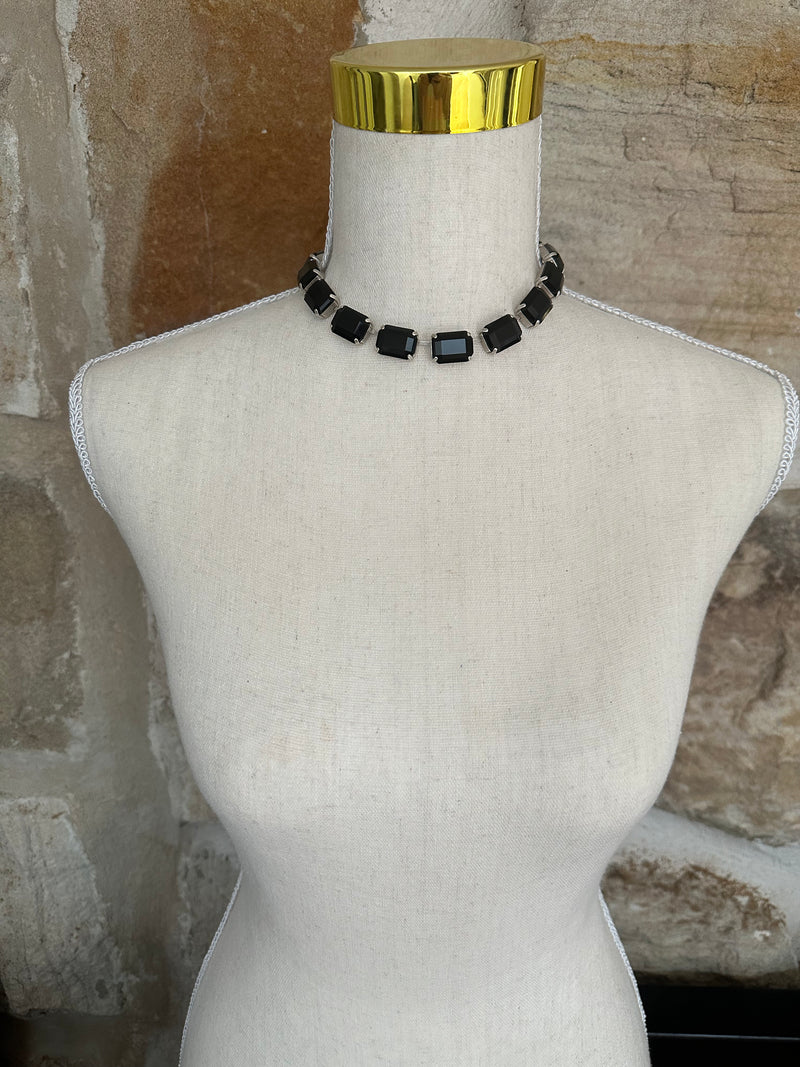 SHINE BRIGHT STACKABLE NECKLACE - BLACK DIAMOND