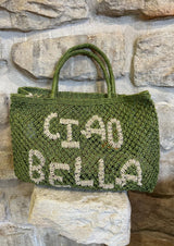 Jute Bag - Ciao Bella - Fern and Natural