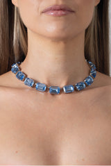 SHINE BRIGHT STACKABLE NECKLACE - LIGHT SAPPHIRE