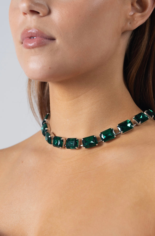 SHINE BRIGHT STACKABLE NECKLACE - EMERALD