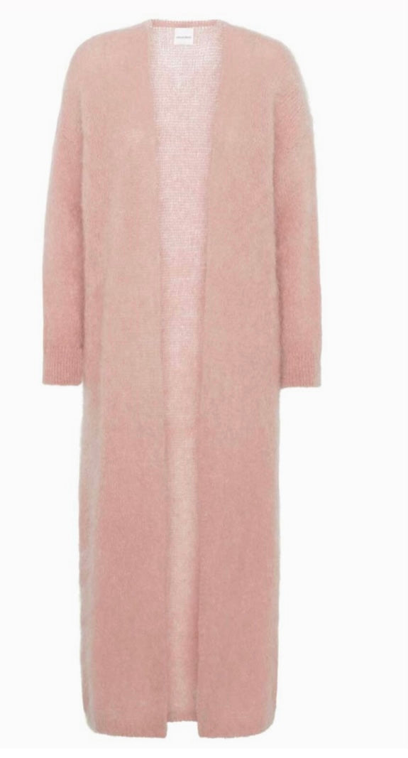 Pink Mohair Long Cardigan product front