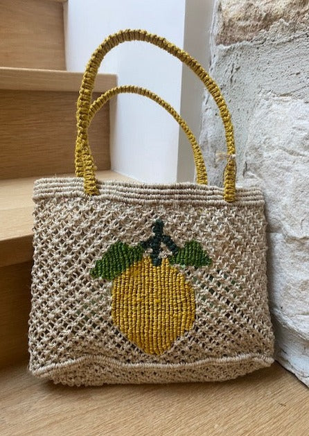 Shoppers jute bag with lemon motif product image