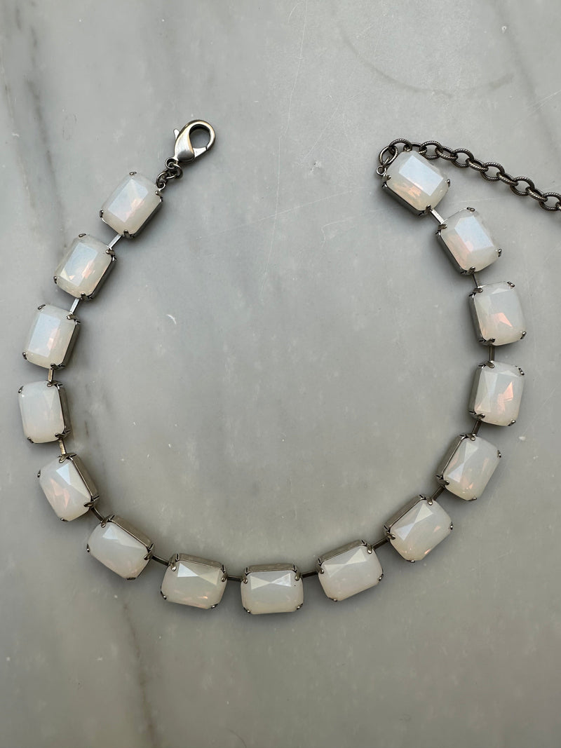 White Opal STACKABLE NECKLACE product front