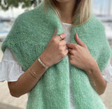 Milana Long Sleeve Mohair Knit - Light Green